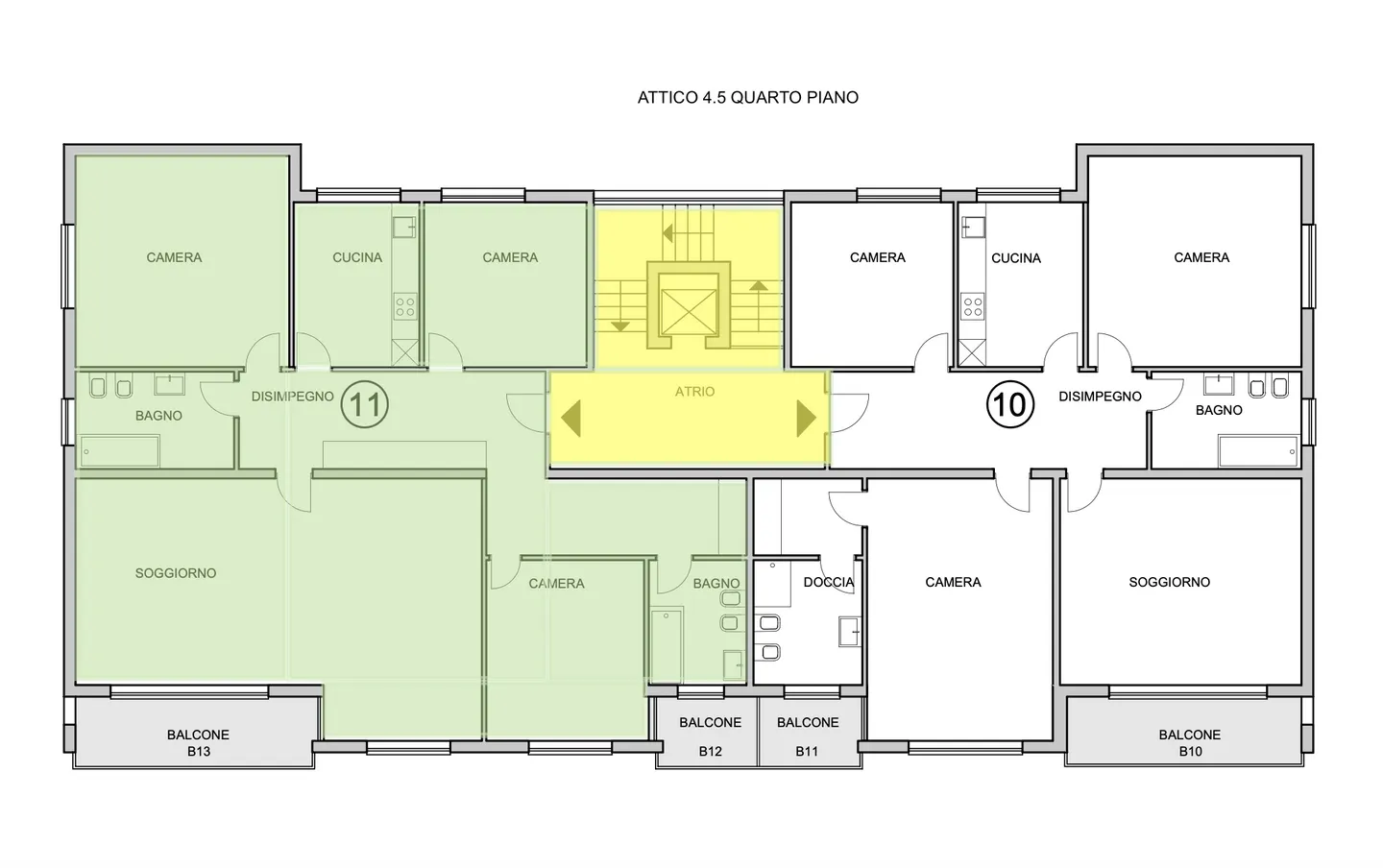 AFFITTASI LUMINOSO ATTICO 4.5 LOCALI RINNOVATO A GENESTRERIO - Foto 10 di 10