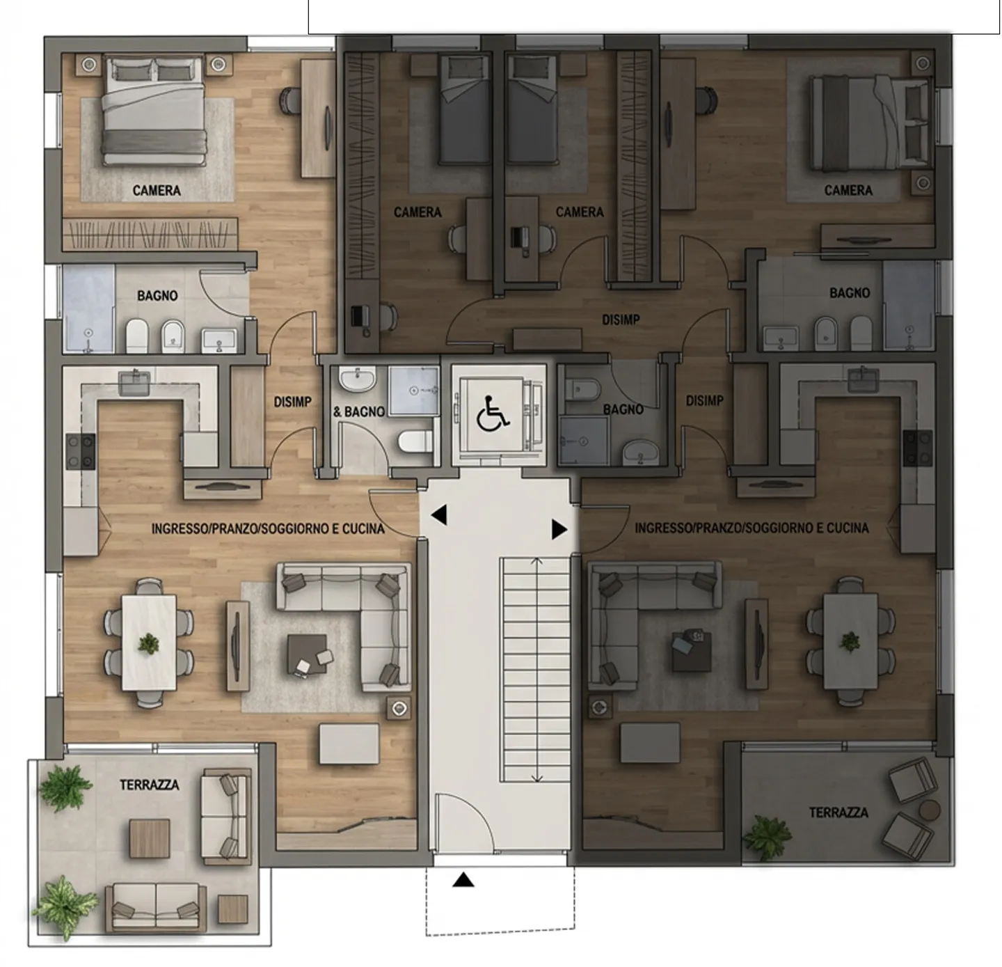 NEW AND MODERN 2.5 ROOMS WITH GARDEN IN LIGORNETTO - Photo 8 of 8