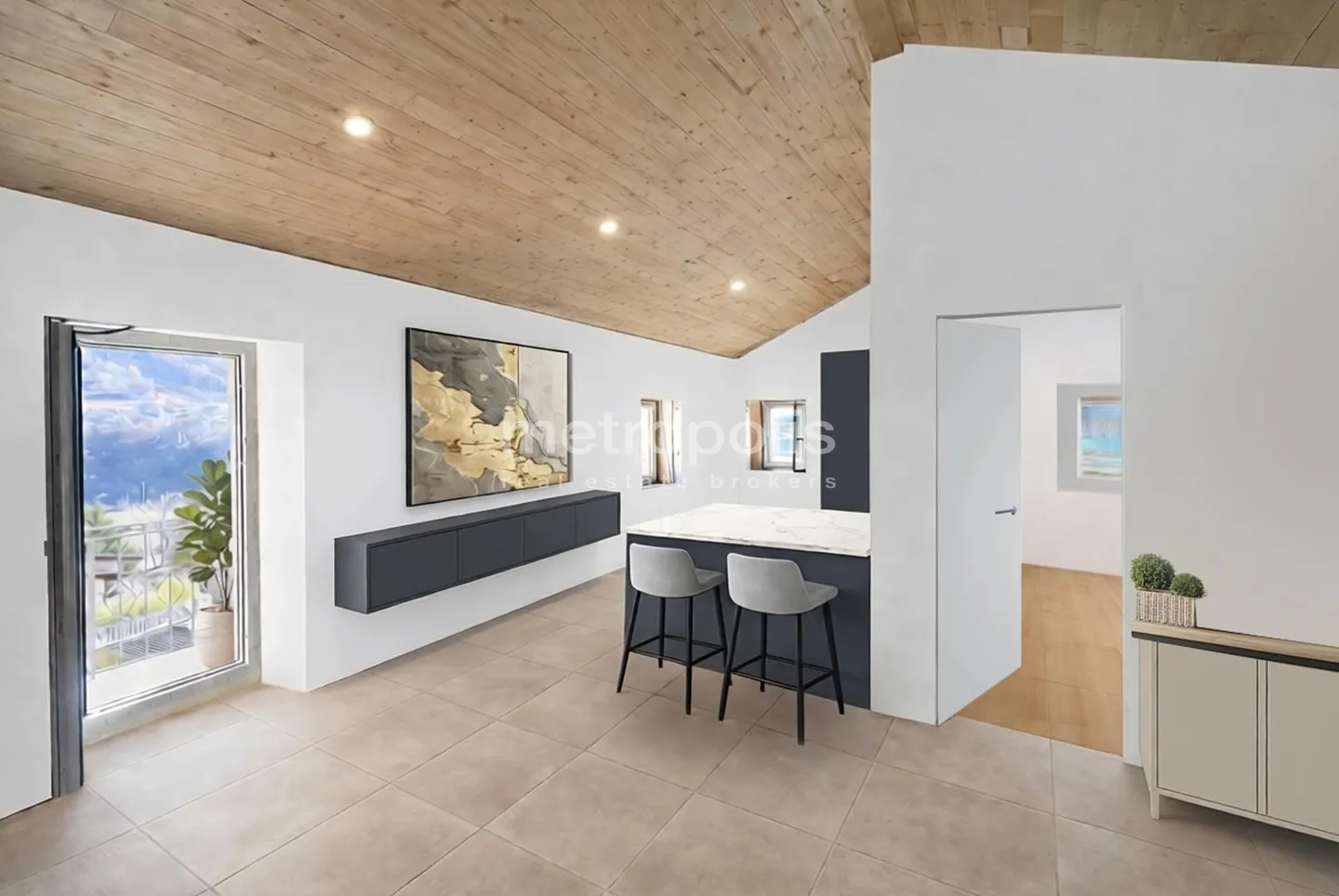 3.5 ROOM ATTIC RENOVATED WITH OPEN VIEW - AROGNO - Photo 3 of 10