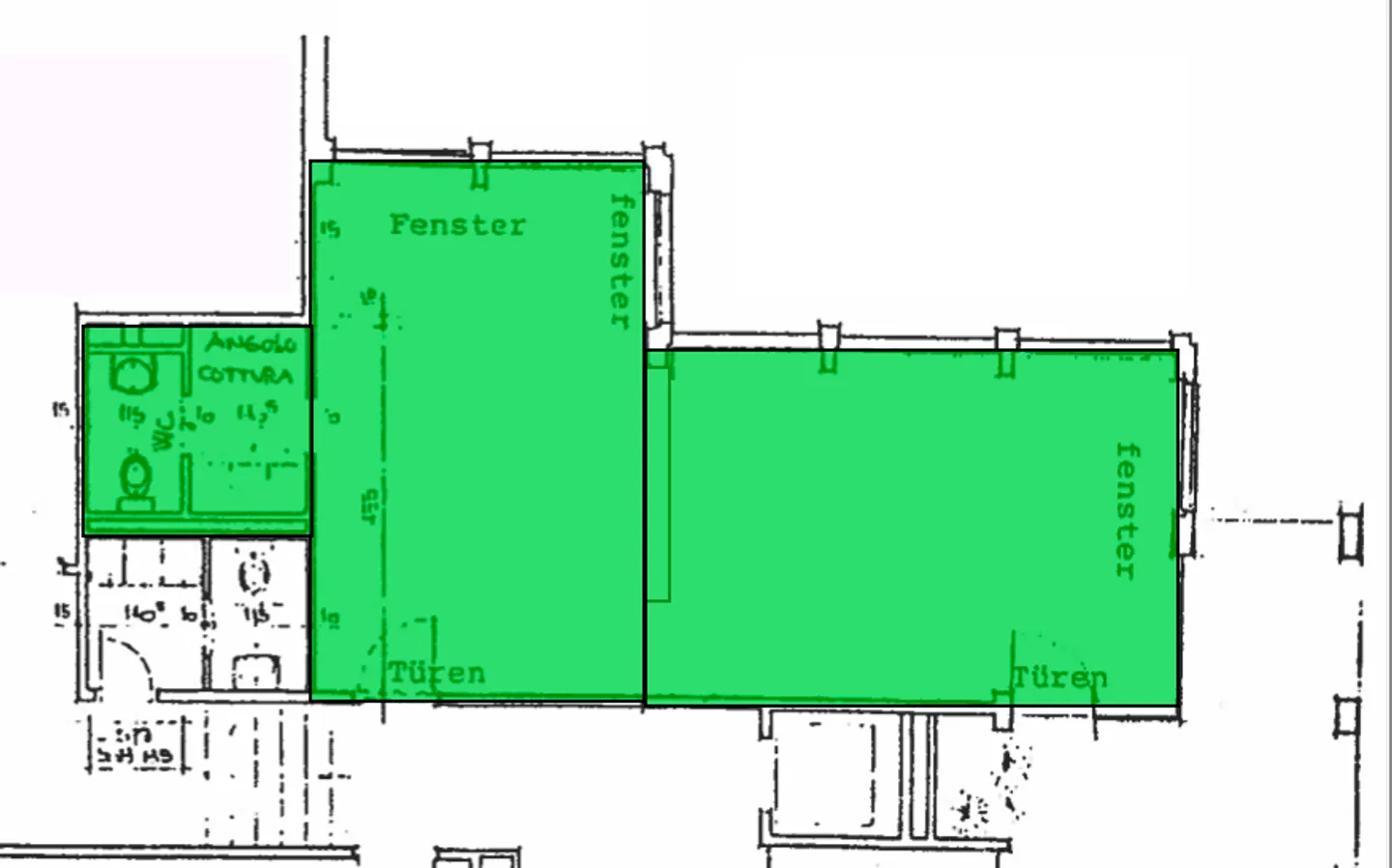 AFFITTASI UFFICIO DI 65 MQ CON AMPIE VETRINE A LORETO - Foto 10 von 10