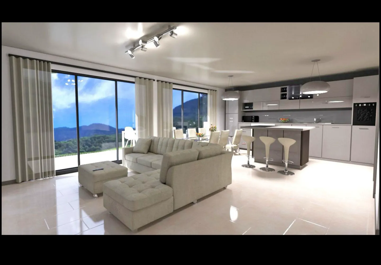 VILLETTE 4.5 ROOMS UNDER CONSTRUCTION IN THE BRIGHT CLARO - Photo 3 of 9