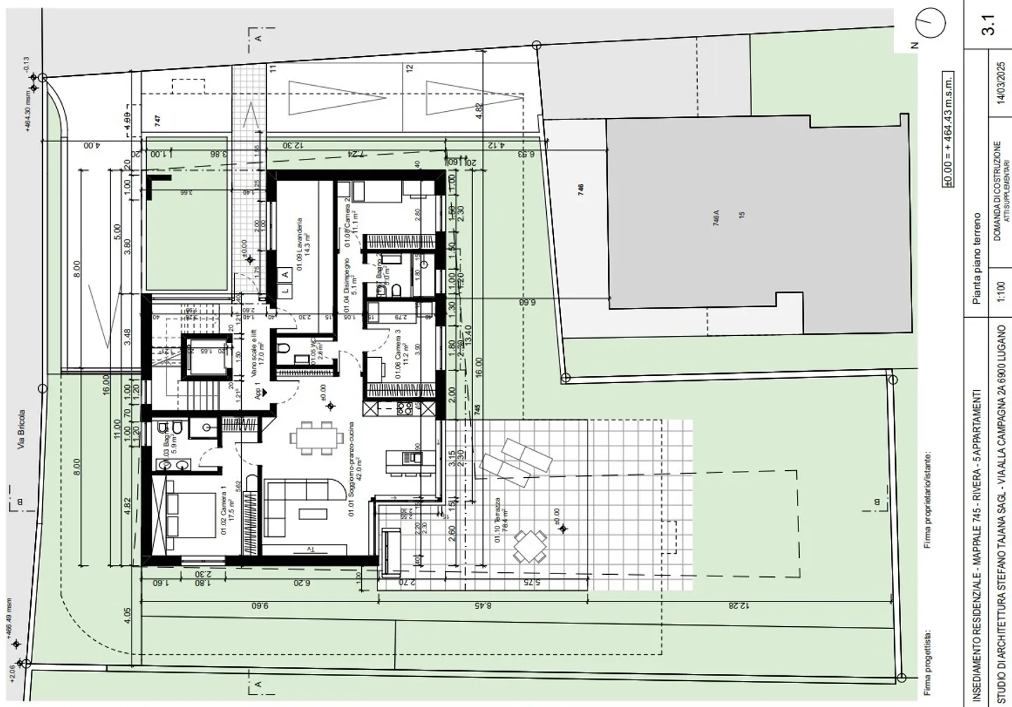 NOUVEAU 4.5 EN CONSTRUCTION AVEC 280 MQ DE JARDIN À RIVERA - Photo 6 sur 6