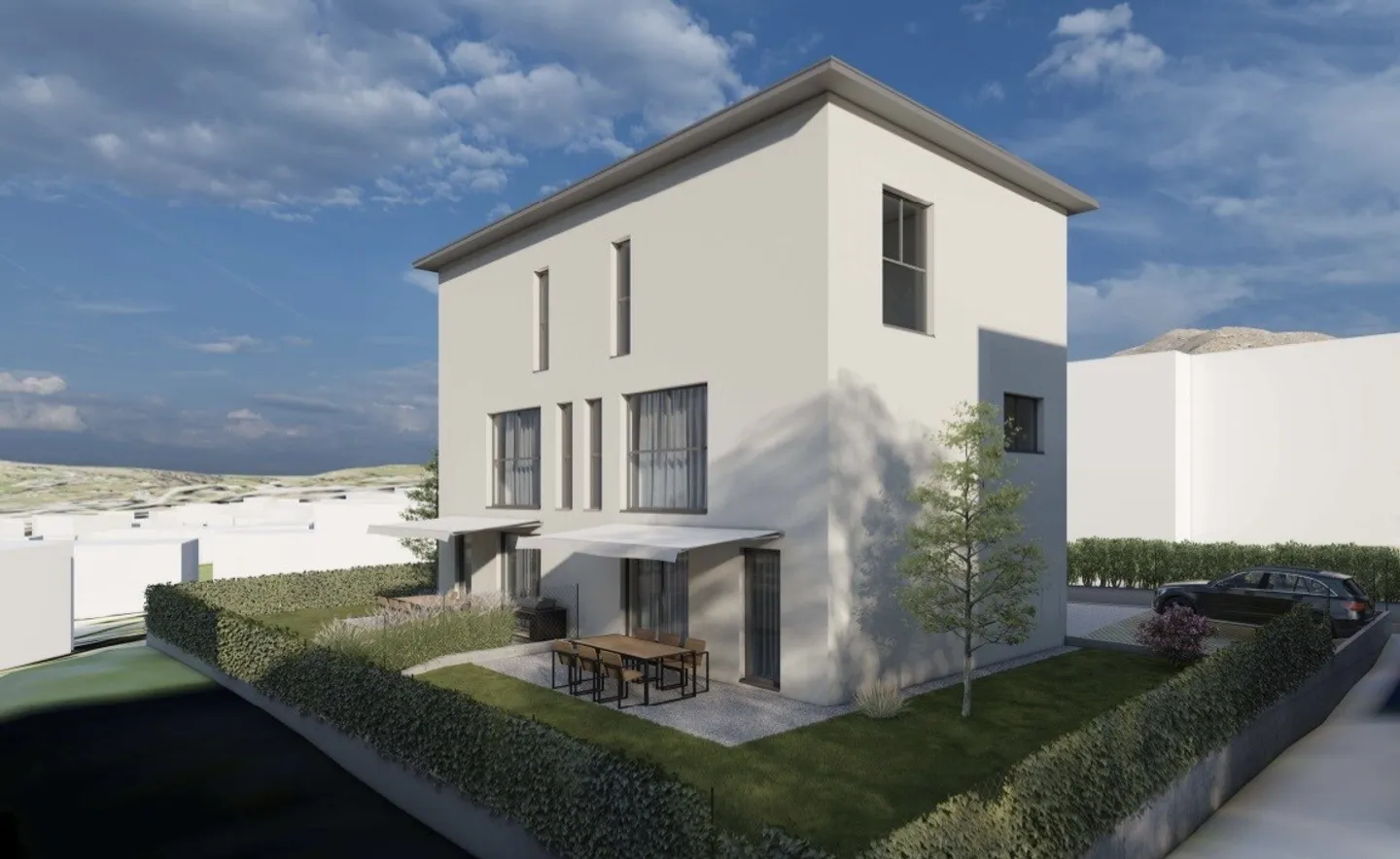 ELEGANTE EINFAMILIENHAUS-DOPPELT MIT GARTEN IN VACALLO - Foto 1 von 11