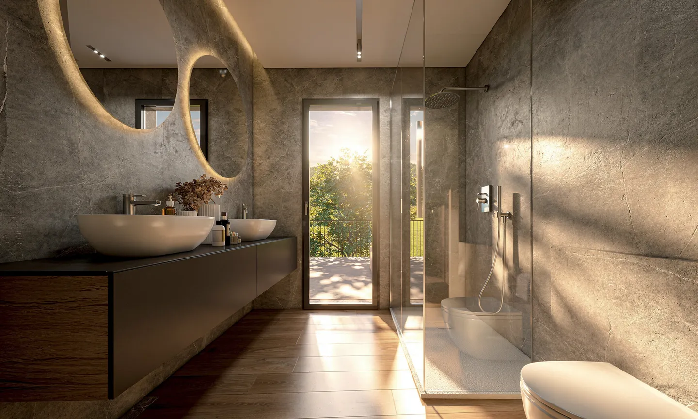 NEUE 3.5 ZIMMER MIT ZWEI TERRASSEN UND PRIVATGARTEN IN LUMINO - Foto 6 von 10