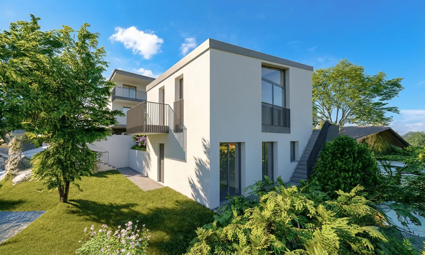 NEUE 3.5 ZIMMER MIT ZWEI TERRASSEN UND PRIVATGARTEN IN LUMINO - Foto 1 von 10