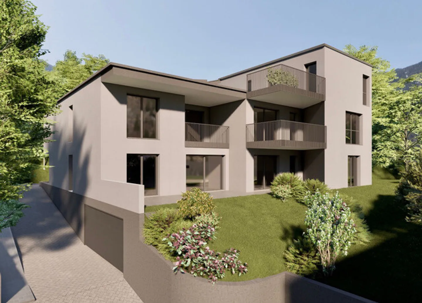 NEUE 3.5 ZIMMER MIT ZWEI TERRASSEN UND PRIVATGARTEN IN LUMINO - Foto 8 von 10