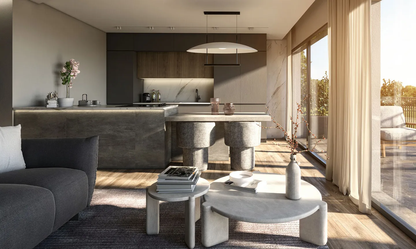 NEUE 4.5 ZIMMER MIT GROSSER GARTEN UND TERRASSE IN LUMINO - Foto 1 von 10