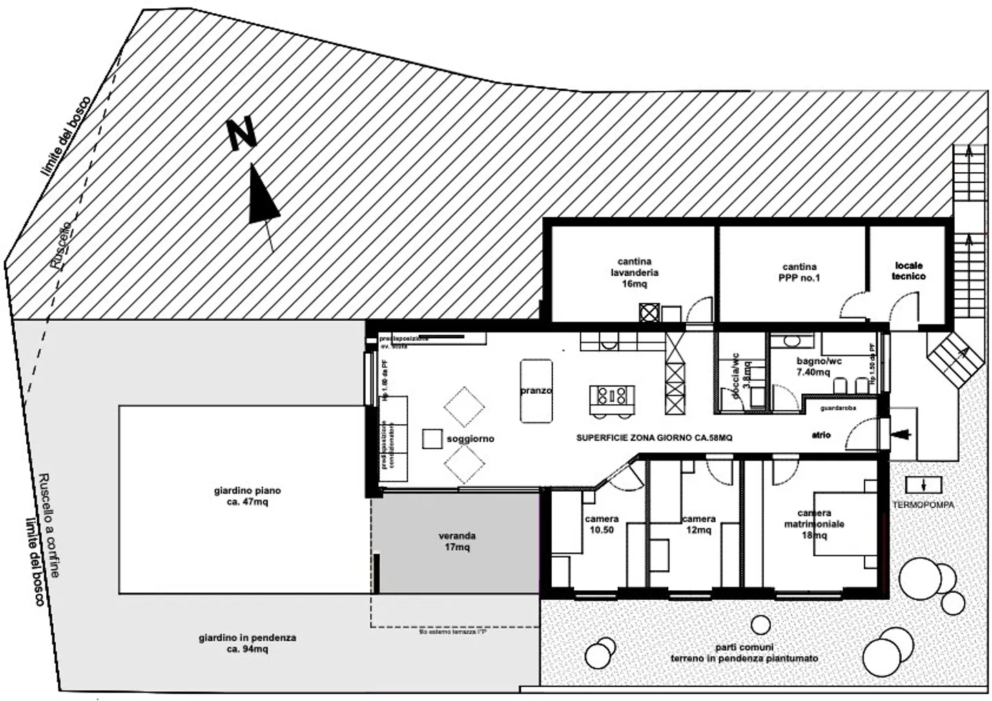 Exclusive 4.5 Rooms with Garden and Stream in Capriasca - Photo 6 of 6