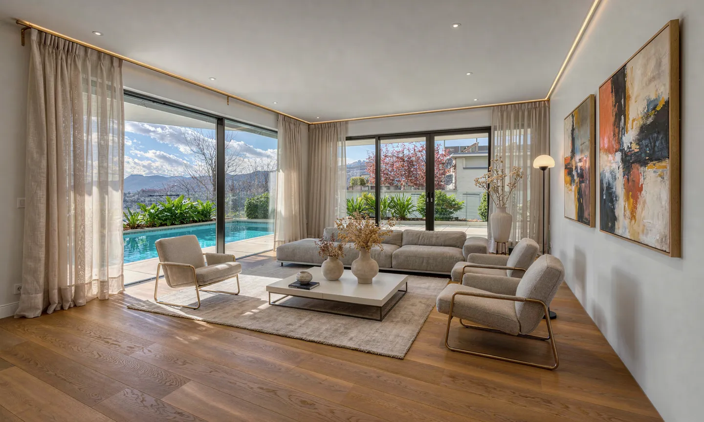 MODERN VILLA WITH POOL AND PANORAMIC TERRACE IN VIGANELLO - Photo 2 of 10