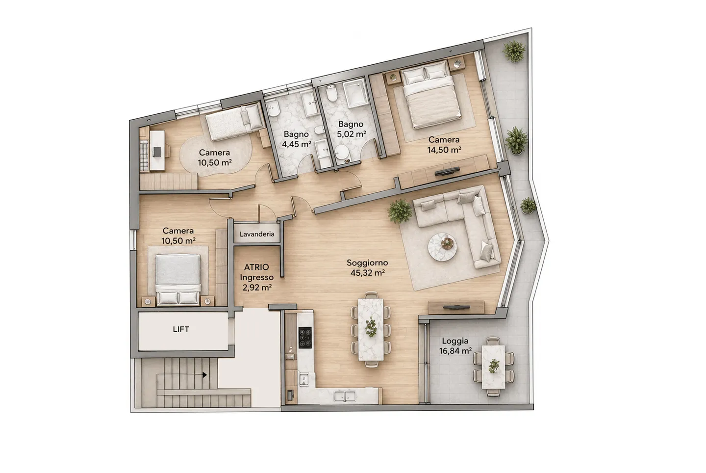 STUNNING 4.5 ROOMS IN CENTRAL AREA WITH LAKE VIEW IN LUGANO - Photo 8 of 9