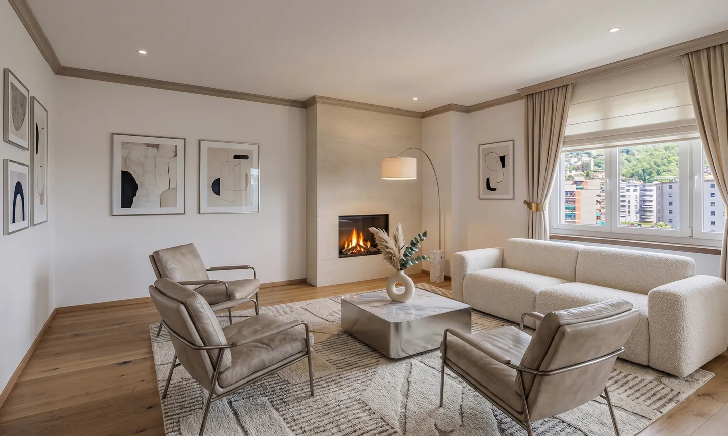 AMPIO APPARTAMENTO 5.5 LOCALI A POCHI PASSI DA LUGANO - Foto 1 von 9