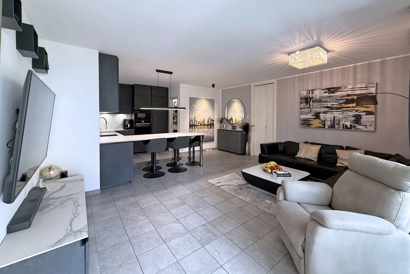 GRANDE E MODERNO 3.5 LOCALI + STUDIO A LUGANO PREGASSONA - Foto 3 von 9