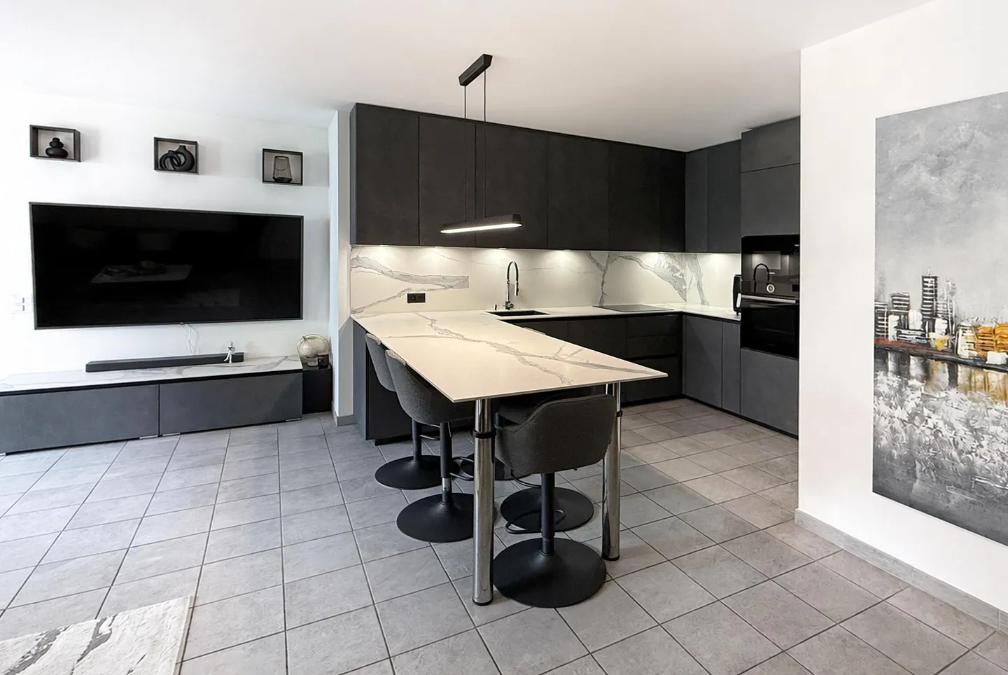 GRANDE E MODERNO 3.5 LOCALI + STUDIO A LUGANO PREGASSONA - Foto 4 von 9