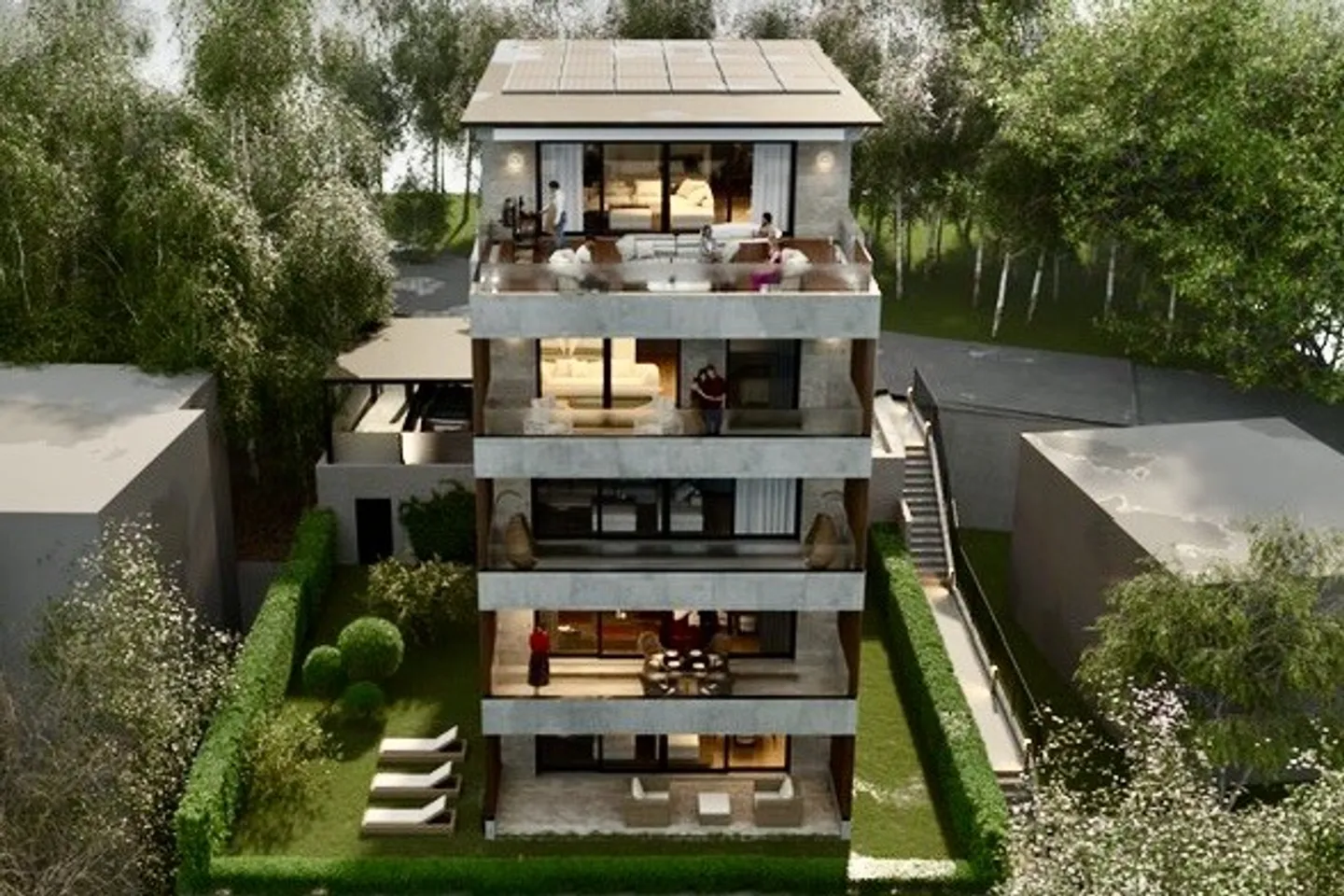 NUOVI MODERNI 4.5 LOCALI CON GIARDINO E VISTA LAGO A MELIDE - Foto 6 von 10