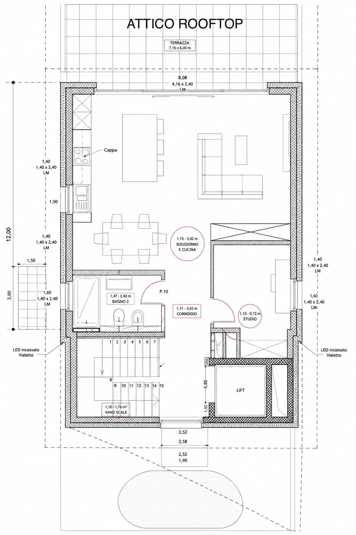SUPER ATTICO DUPLEX 6.5 VISTA LAGO IN COSTRUZIONE A MELIDE - Photo 8 sur 8