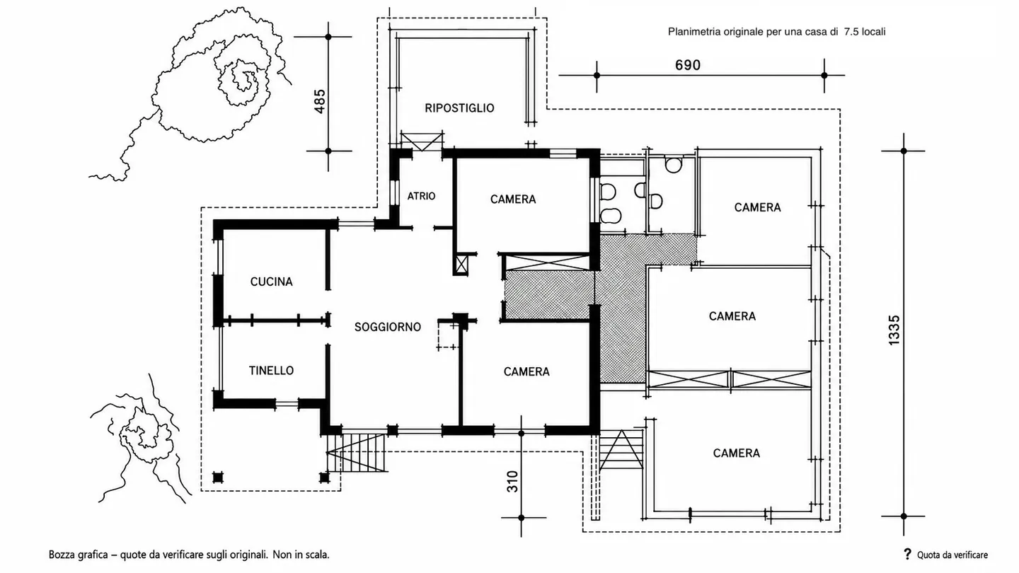 MAISON BIFAMILIALE DE 7 PIÈCES AVEC GRAND JARDIN À SESSA - Photo 11 sur 12