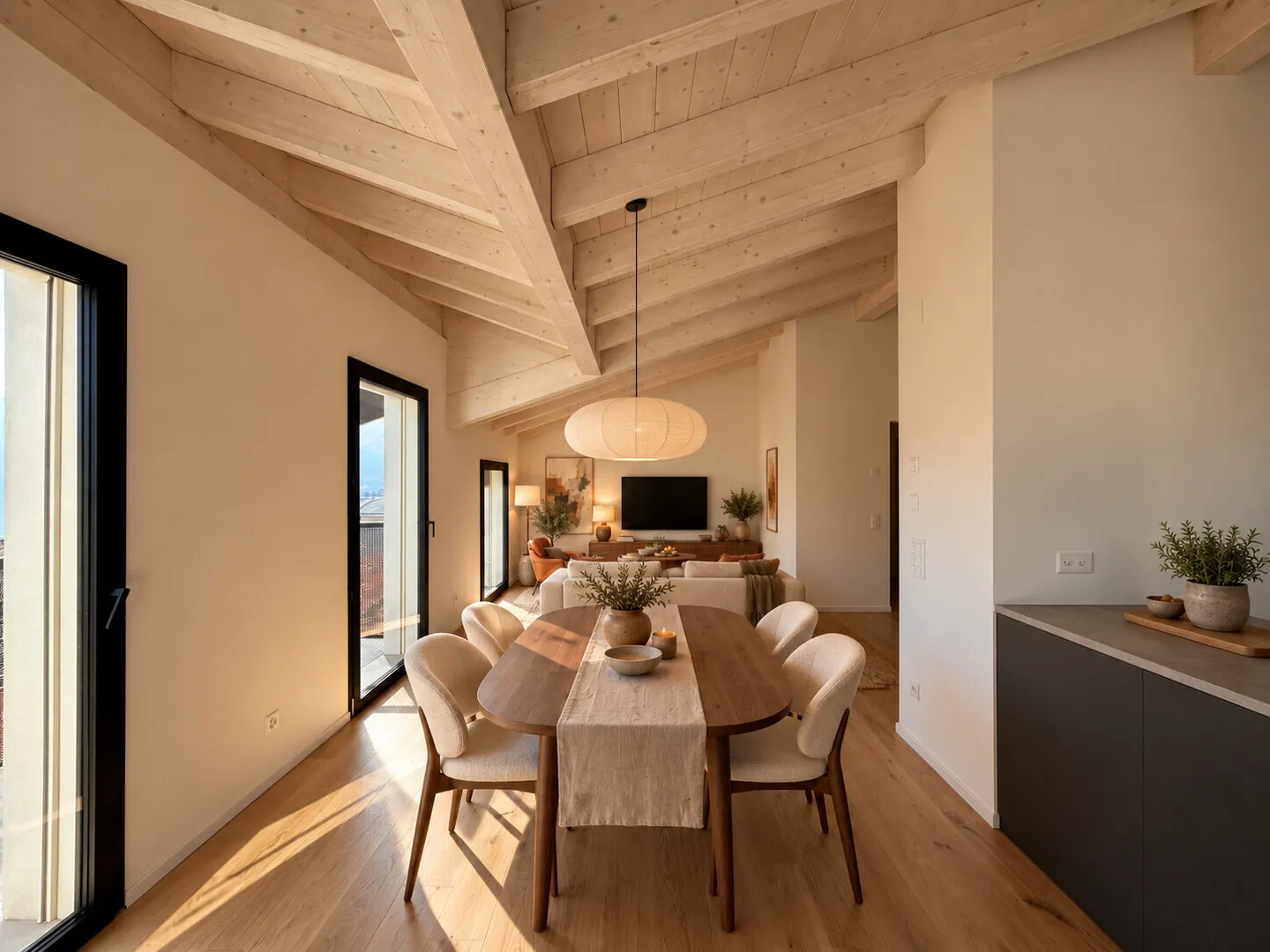 STUNNING PENTHOUSE WITH LAKE VIEW IN NEW CONSTRUCTION IN MASSAGNO - Photo 4 of 13
