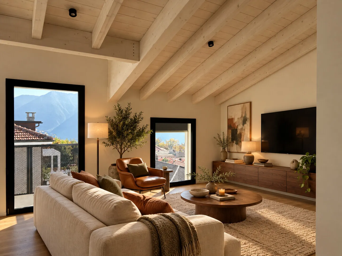 STUNNING PENTHOUSE WITH LAKE VIEW IN NEW CONSTRUCTION IN MASSAGNO - Photo 6 of 13
