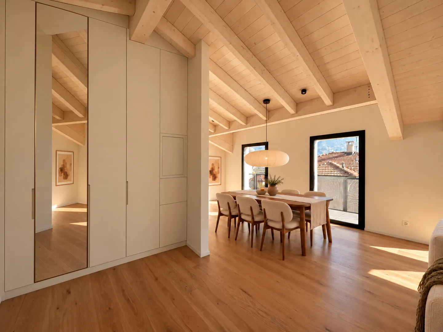 STUNNING PENTHOUSE WITH LAKE VIEW IN NEW CONSTRUCTION IN MASSAGNO - Photo 8 of 13