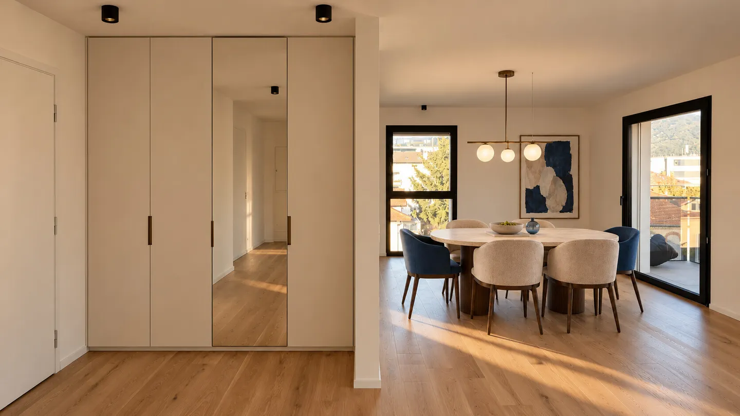 Exclusive 3.5 Room Apartment with Lake View in Massagno - Photo 7 of 13