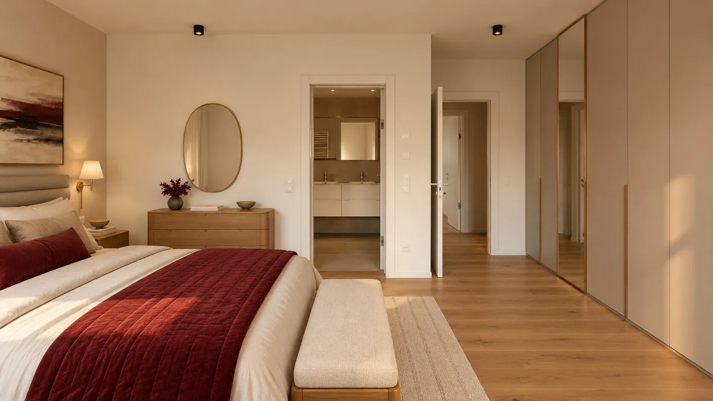 NEW 3.5-ROOM APARTMENT WITH LAKE VIEW IN MASSAGNO - Photo 9 of 13