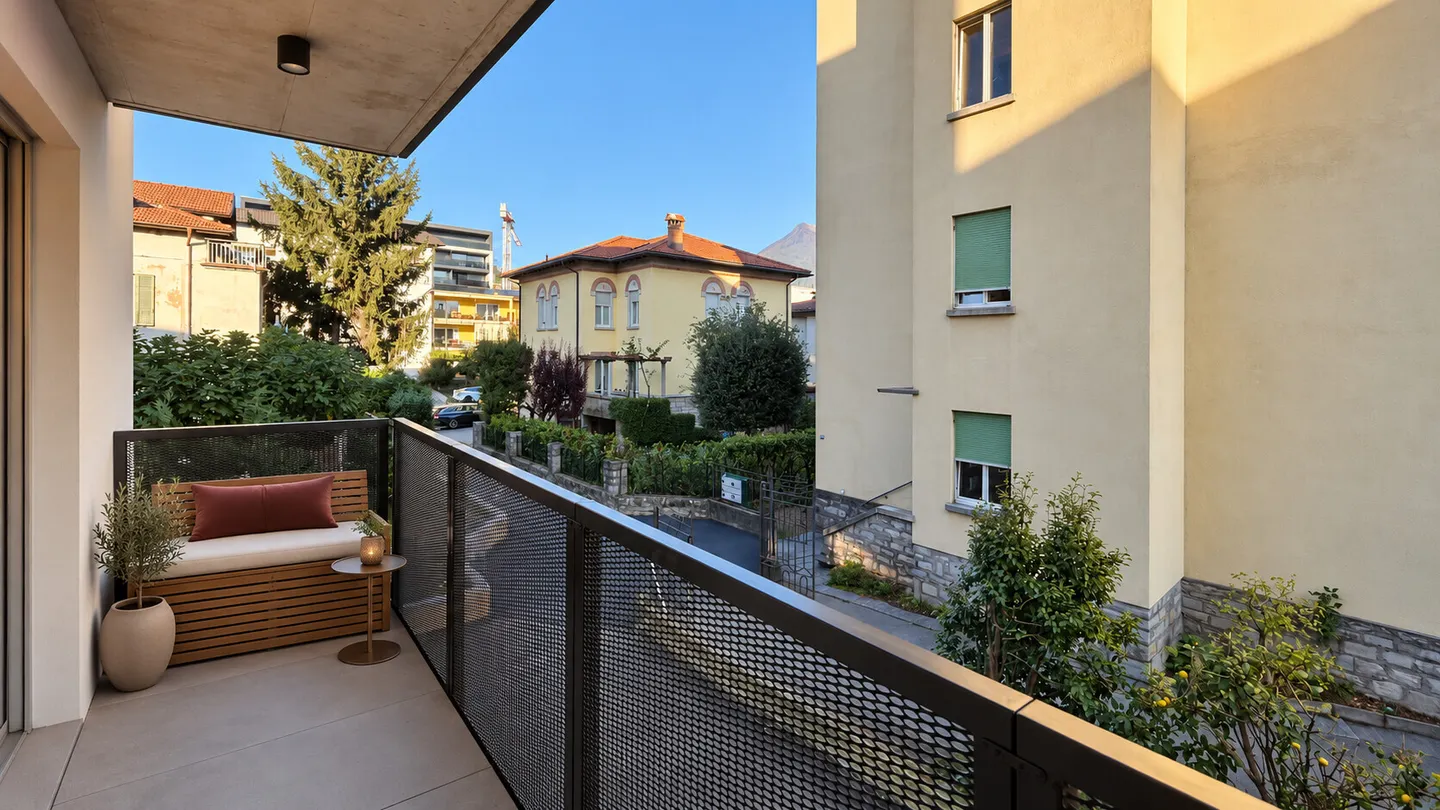 NEW 3.5-ROOM APARTMENT WITH LAKE VIEW IN MASSAGNO - Photo 5 of 13