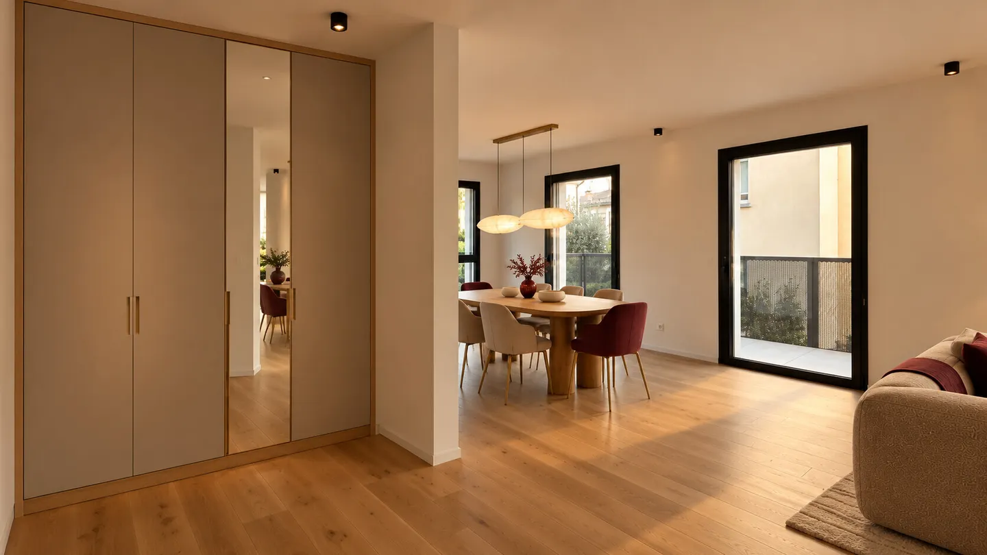 NEW 3.5-ROOM APARTMENT WITH LAKE VIEW IN MASSAGNO - Photo 4 of 13