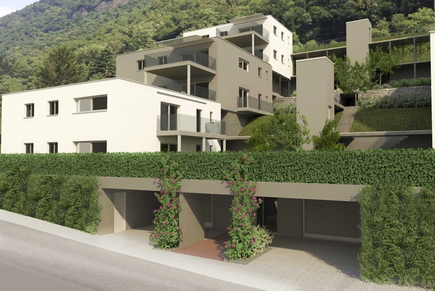 NOUVEAU 3.5 PIÈCES AVEC JARDIN DANS RÉSIDENCE 2021 À MENDRISIO - Photo 4 sur 5