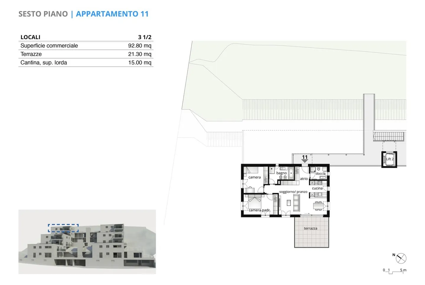 ATTIQUE MODERNE 3.5 PIÈCES DANS UNE NOUVELLE RÉSIDENCE À MENDRISIO - Photo 10 sur 11