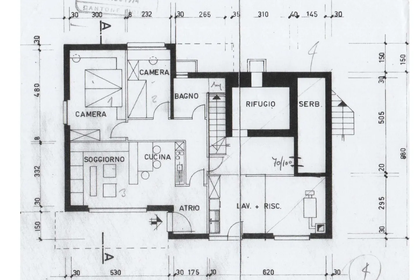 ZWEIFAMILIENHAUS 8.5 MIT GROßEM BAULAND IN LAMONE - Foto 9 von 11
