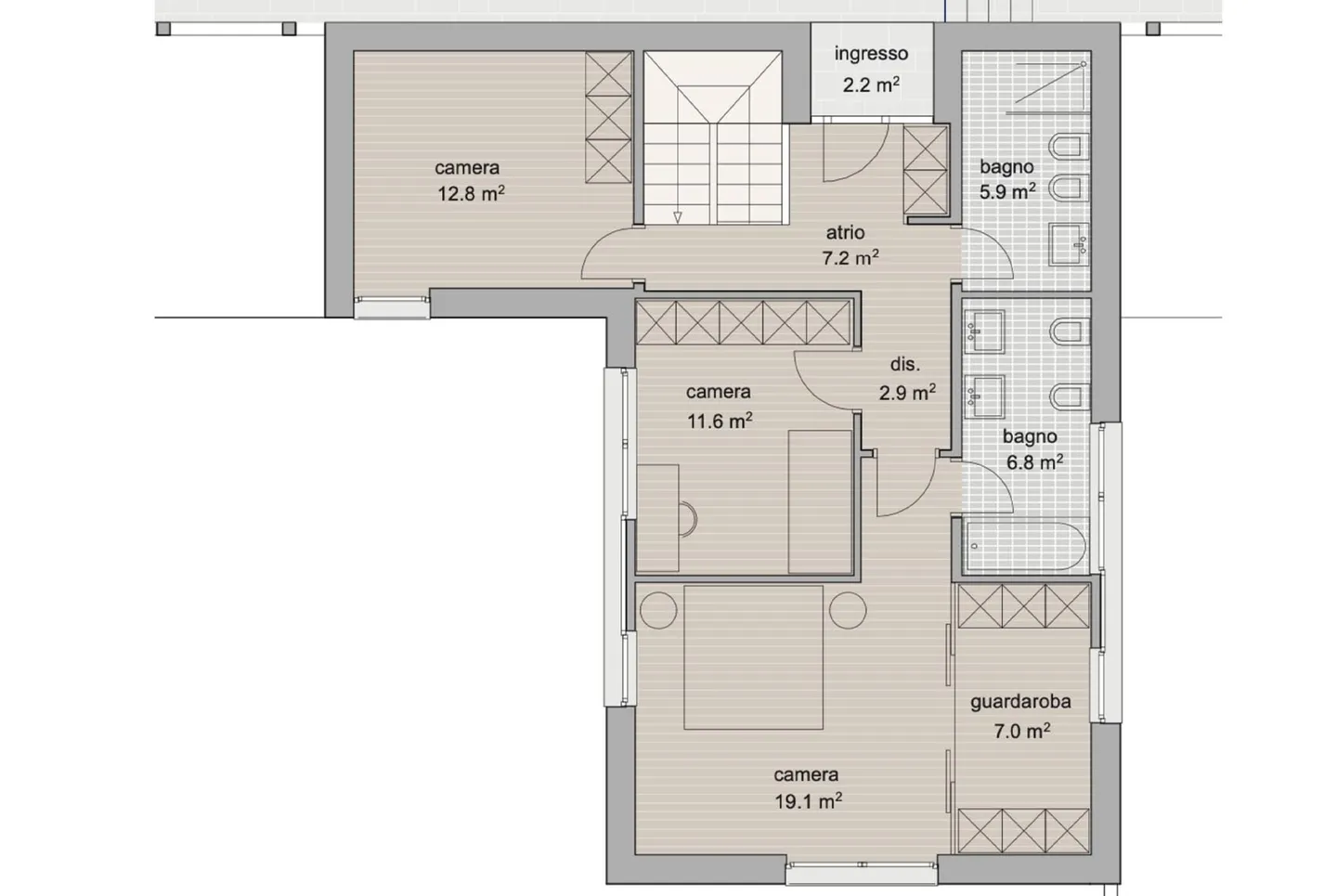 VILLA 5.5 ZIMMER MIT GARTEN UND OFFENEM BLICK IN COLLINA D'ORO - Foto 11 von 13