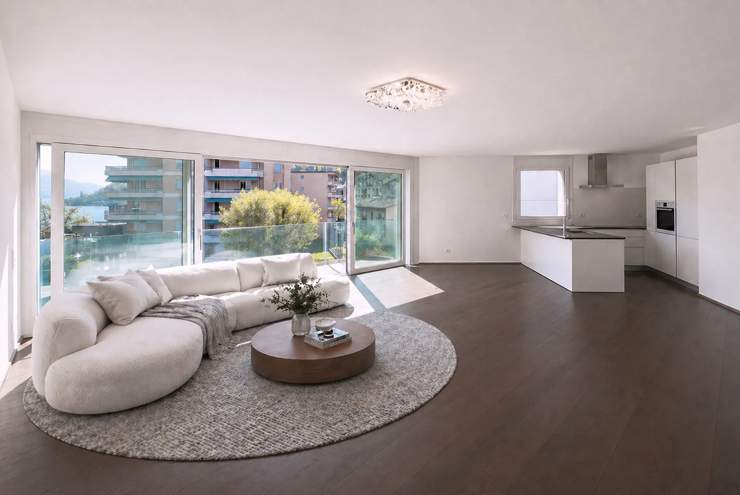 SPACIOUS AND BRIGHT 4.5 ROOMS WITH ROOF TOP LAKE VIEW IN MELIDE - Photo 5 of 10