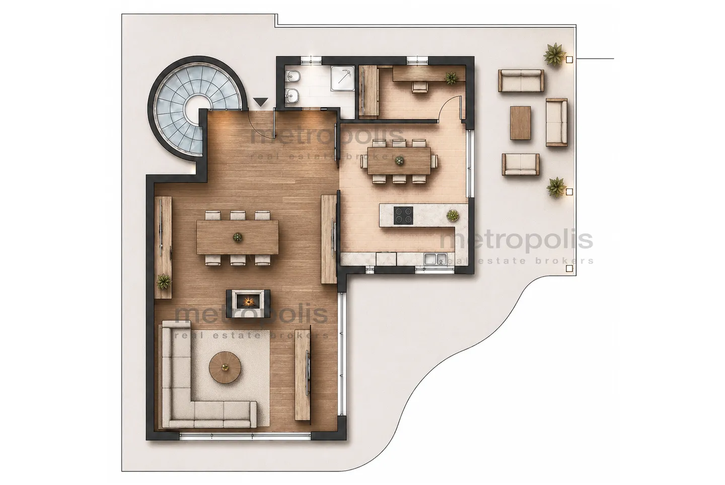 VILLA MODERNE ET GRANDE 5.5 COMME NEUVE AVEC PISCINE À MANNO - Photo 13 sur 13