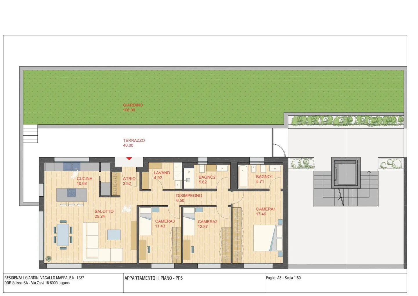 NEW 4.5 ROOMS PENTHOUSE WITH TERRACE AND GARDEN IN VACALLO - Photo 8 of 8