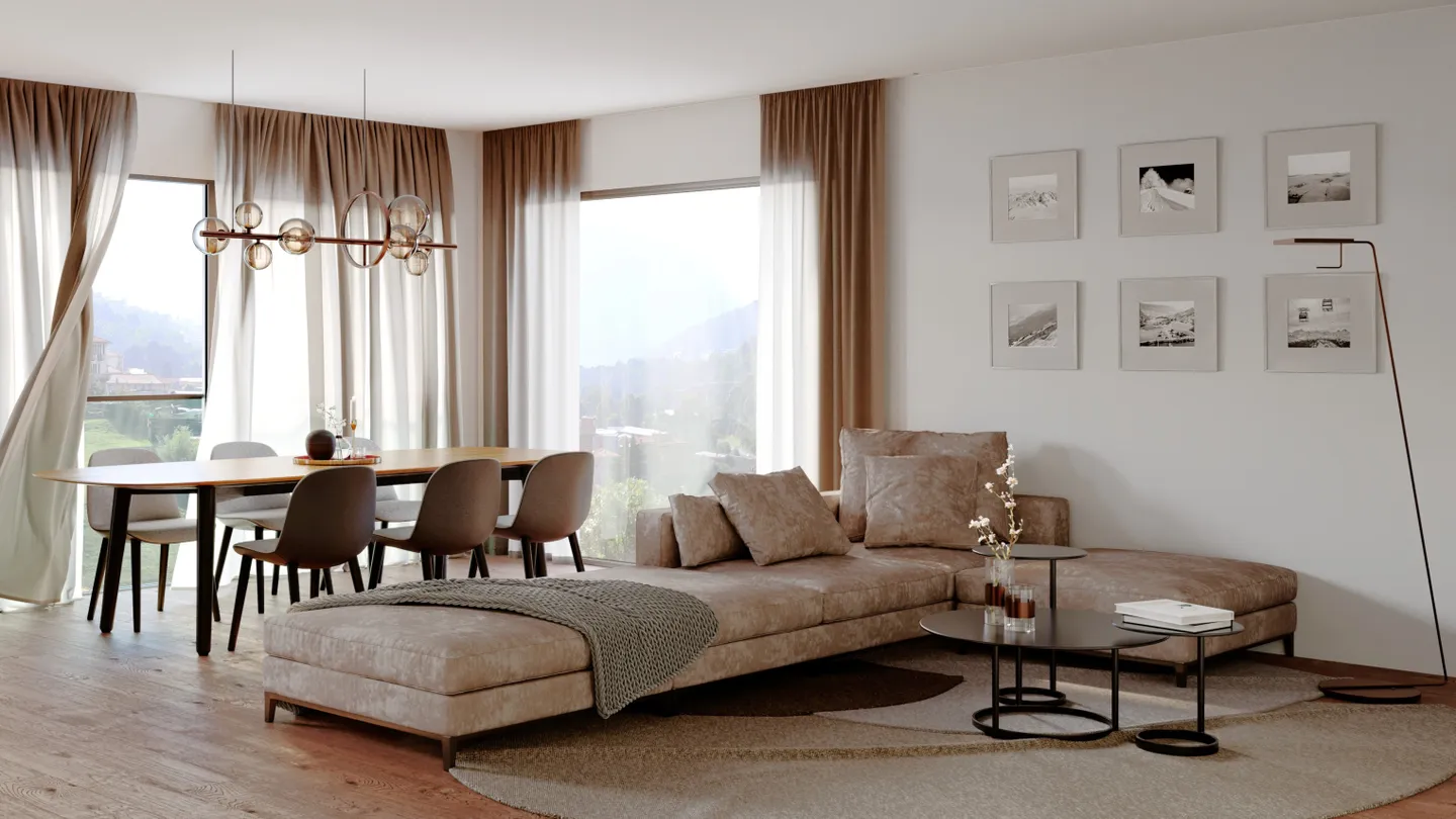 NEW 4.5 ROOMS PENTHOUSE WITH TERRACE AND GARDEN IN VACALLO - Photo 5 of 8