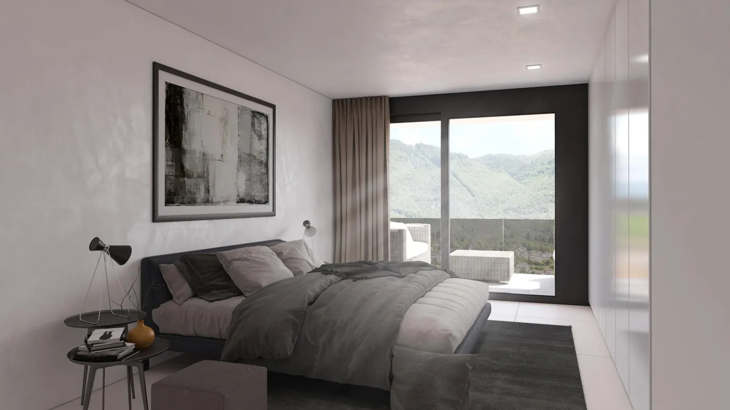 NOUVEAU 3.5 PIÈCES HAUT STANDING VUE SUR LE LAC À LUGANO MASSAGNO - Photo 7 sur 10