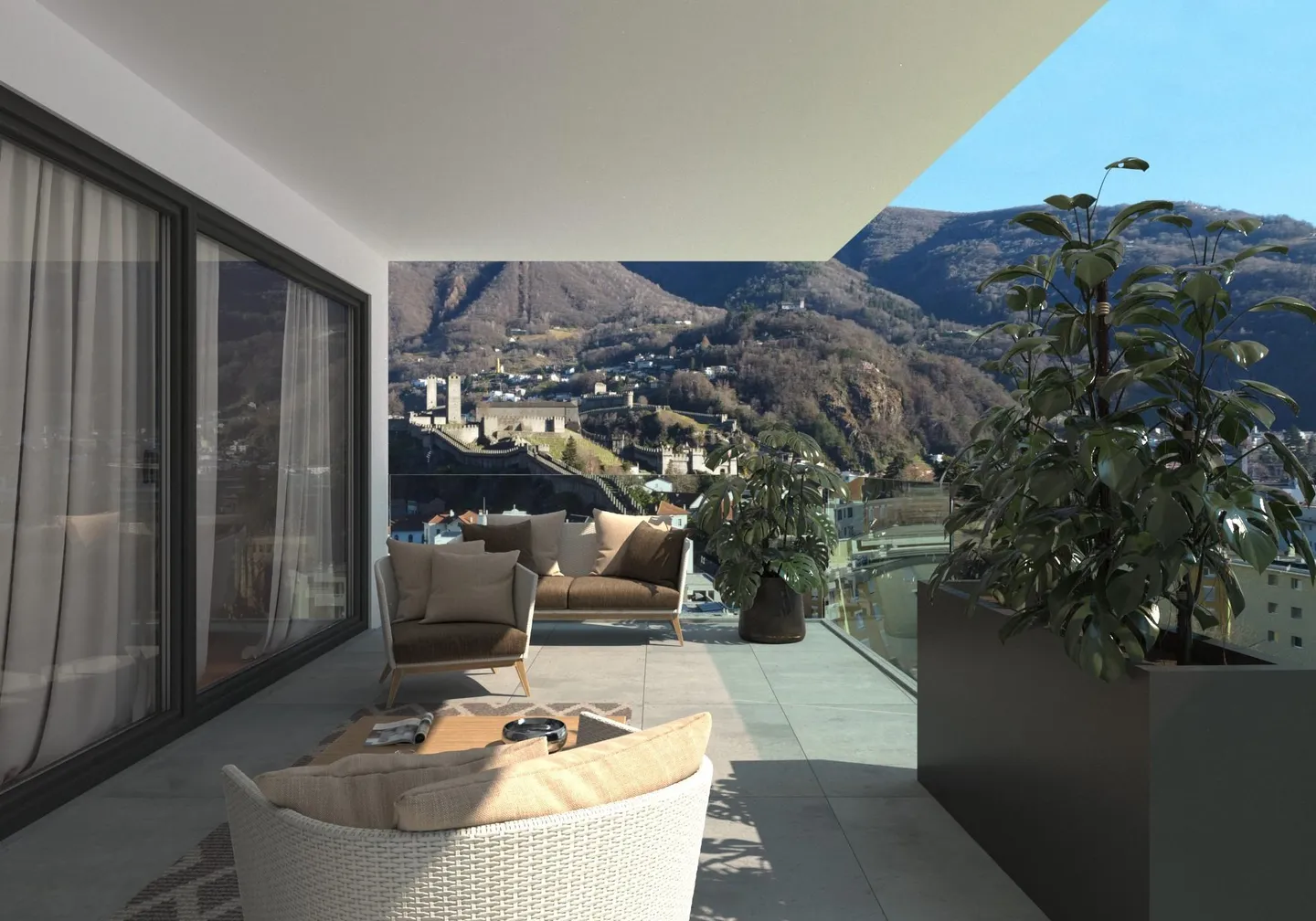 BRAND NEW 2.5 ROOMS IN RESIDENCE TORRETTA - BELLINZONA - Photo 1 of 9