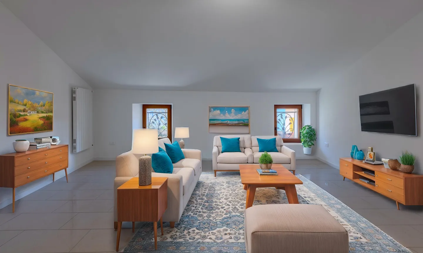 RESTRUCTURED FOUR-ROOM APARTMENT ON THE TOP FLOOR IN SIGIRINO - Photo 1 of 9