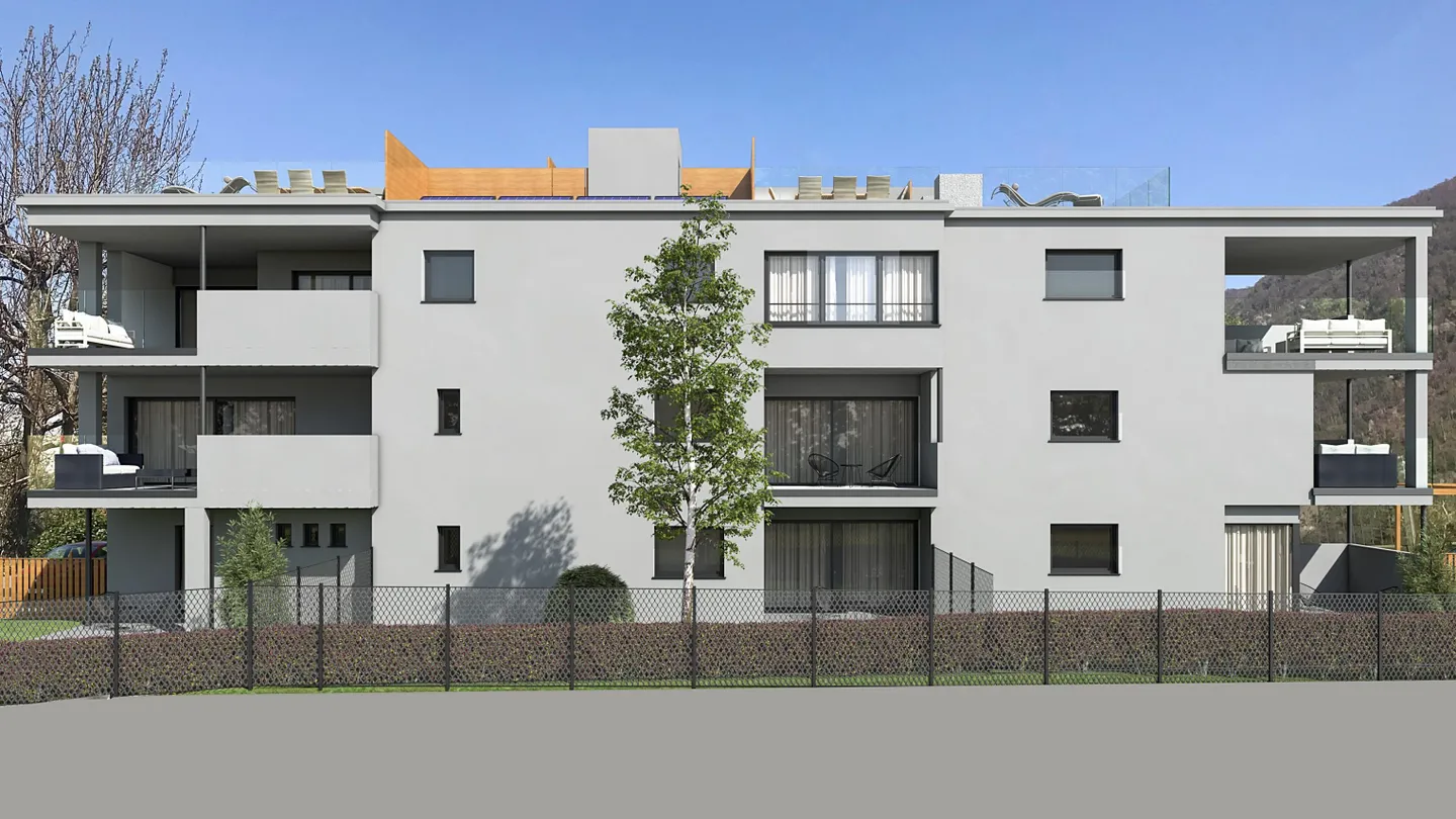 PENTHOUSE 3.5 UNDER CONSTRUCTION WITH SPACIOUS SOLARIUM IN MELANO - Photo 1 of 3