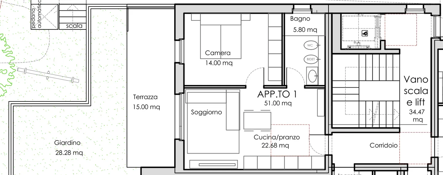 2.5-ROOM APARTMENT WITH PRIVATE GARDEN IN VACALLO - Photo 7 of 7