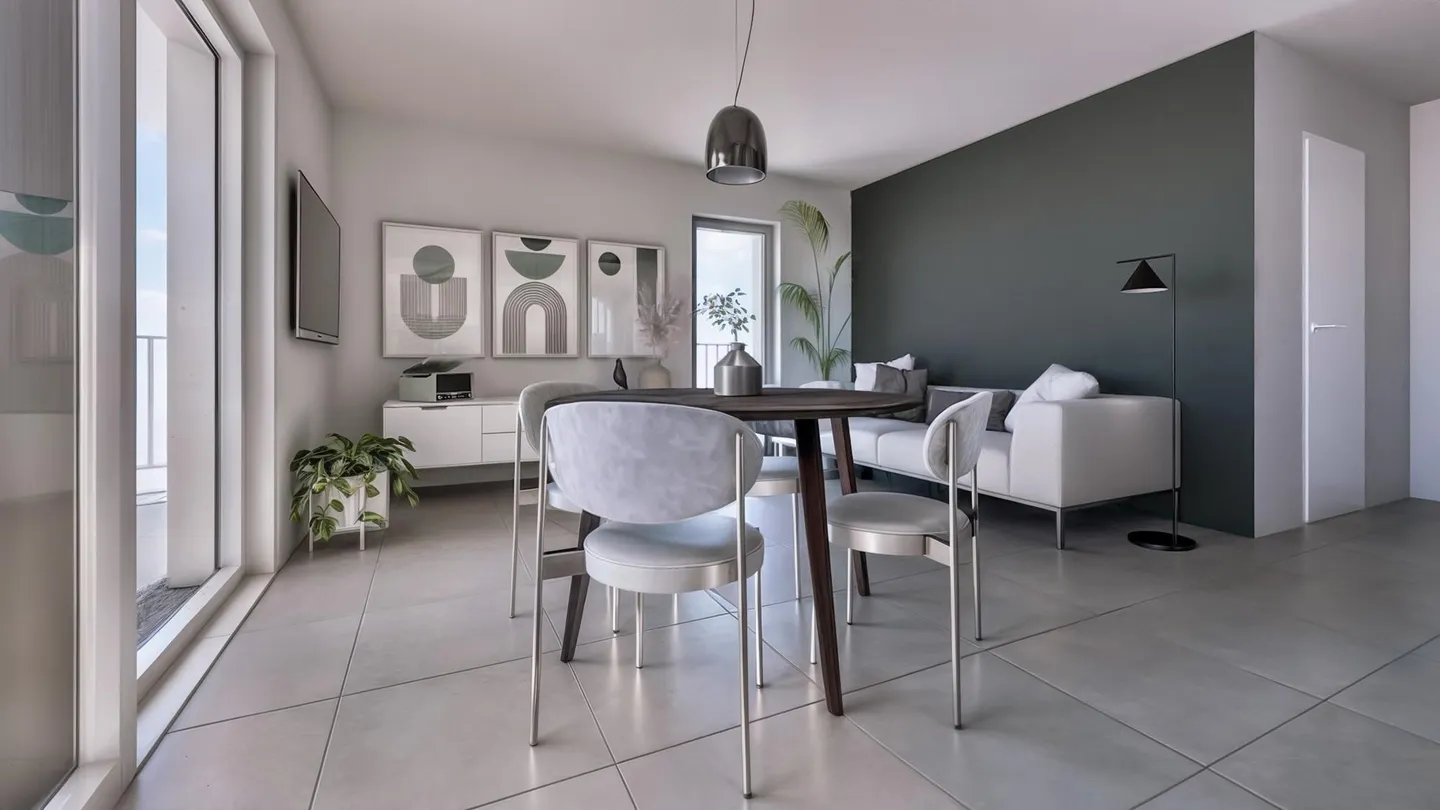 NUOVI APPARTAMENTI MODERNI 2.5 LOCALI AD AGNO - Foto 3 di 5