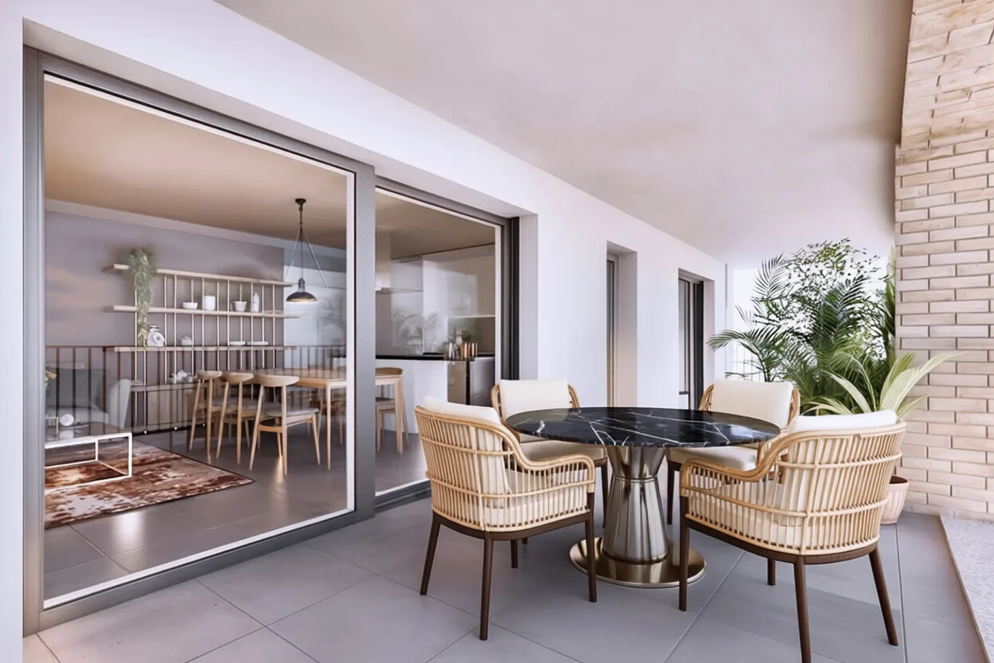 BELLISSIMO E NUOVO 3.5 LOCALI CON GRANDE TERRAZZA AD AGNO - Foto 1 di 9