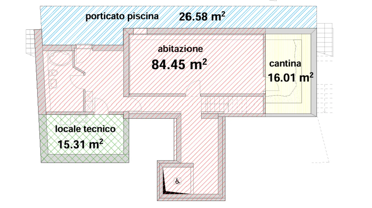 VILLA 5.5 LOCALI CON PISCINA E VISTA MOZZAFIATO A MUZZANO - Foto 12 di 12