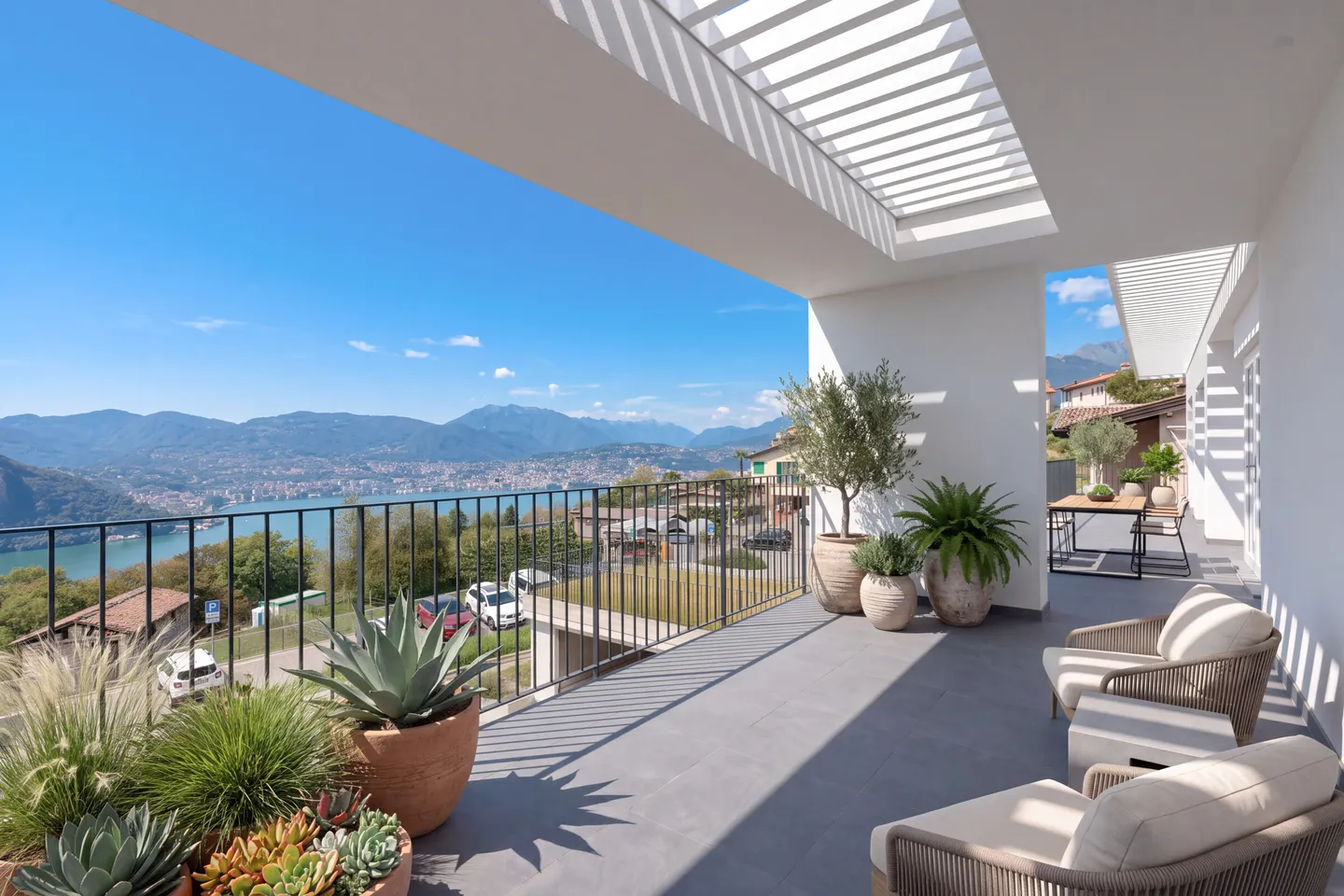 Exklusive und prächtige Villa mit Seeblick, 6,5 Zimmer in Pugerna - Foto 2 von 12