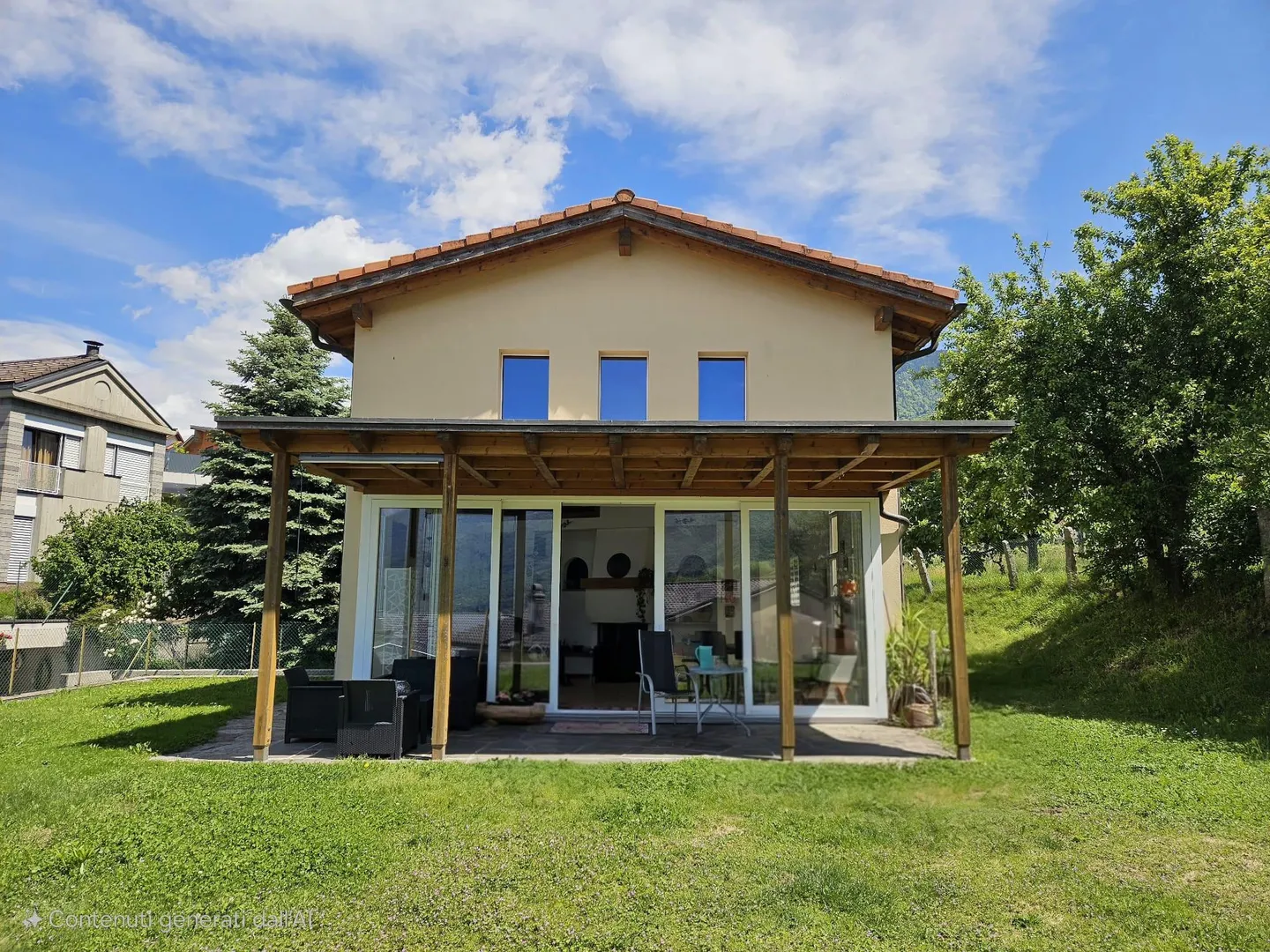 GROßES ZWEIFAMILIENHAUS MIT GARTEN IN GIUBIASCO - Foto 1 von 9