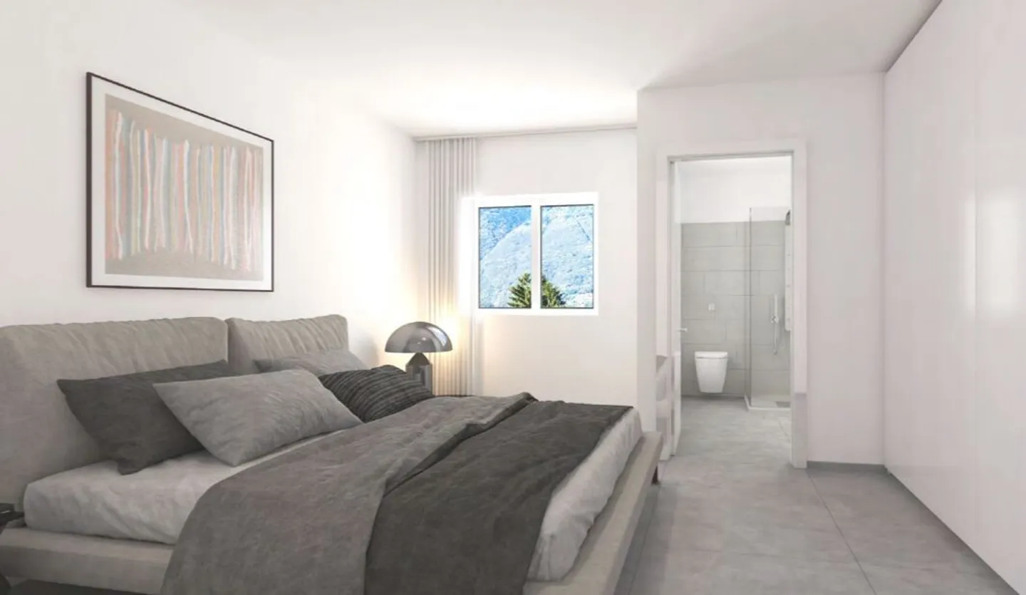 NOUVEAU 4.5 PIÈCES AVEC BALCON ET VUE DÉGAGÉE À BELLINZONA - Photo 8 sur 10