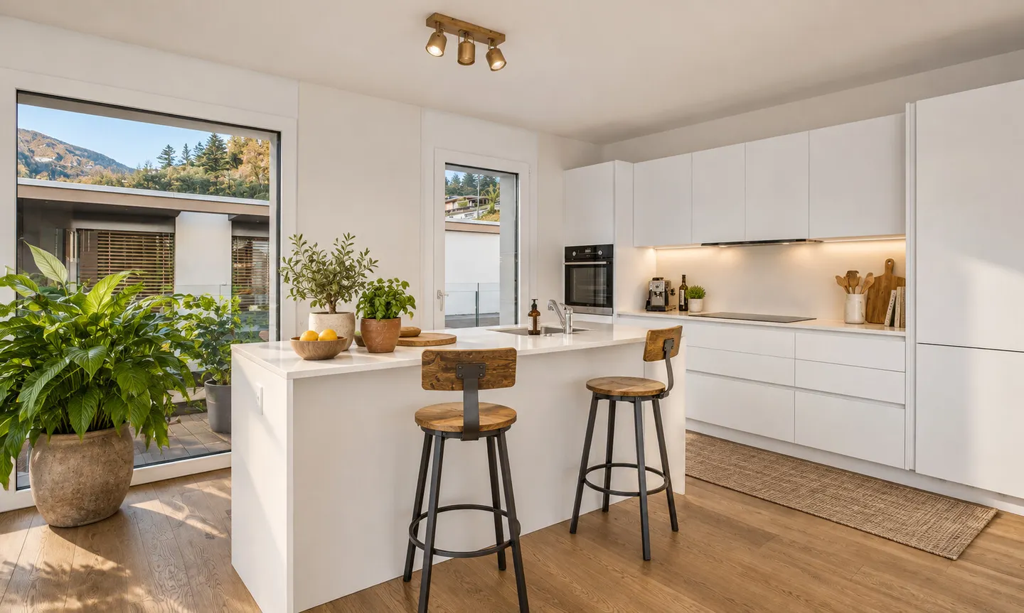NEUES MÖBLIERTES PENTHOUSE MIT 4.5 ZIMMERN UND SEEBLICK IN ROVIO - Foto 4 von 11