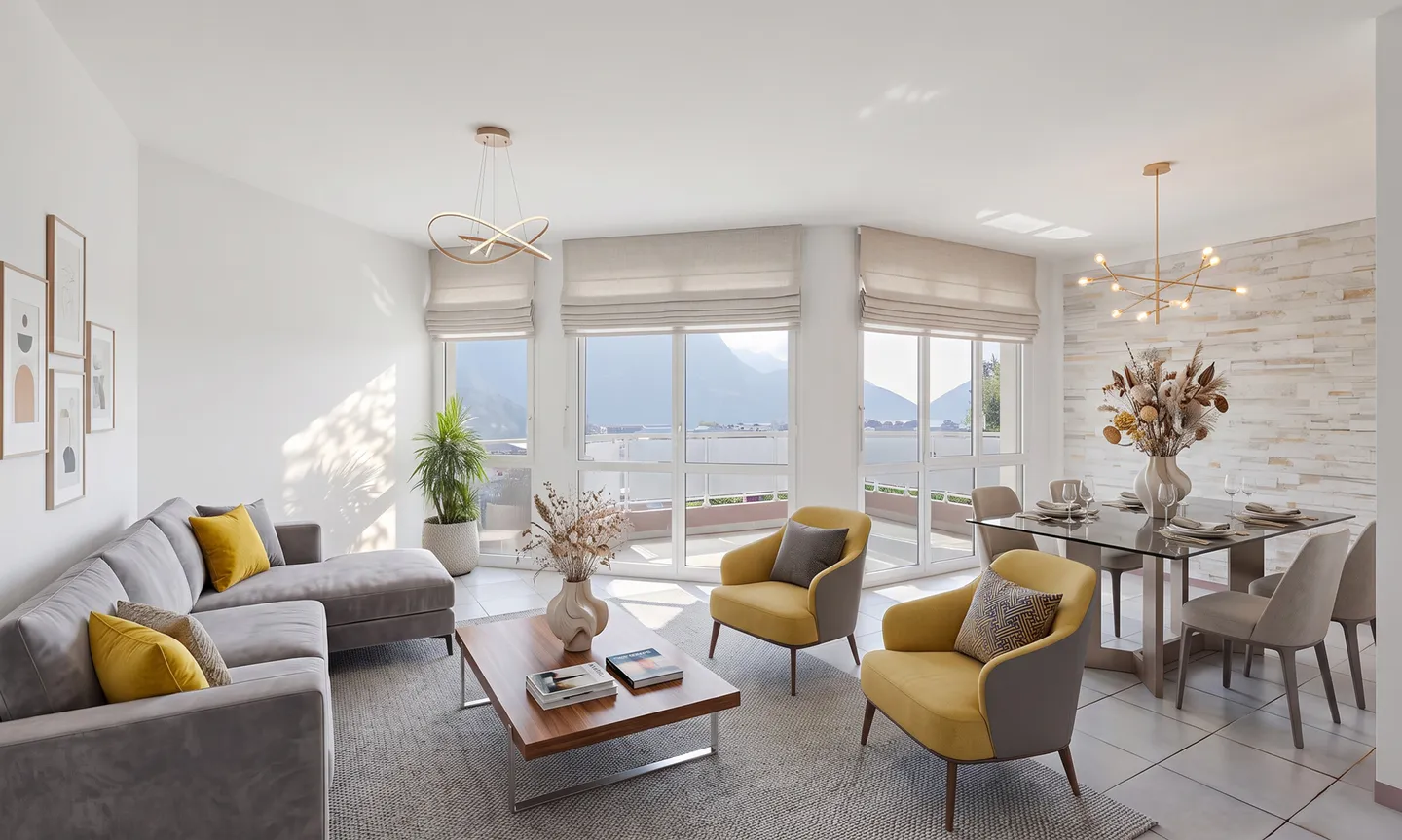 SPACIOUS 4.5 LAKE VIEW WITH TERRACE IN CENTRAL LUGANO - Photo 1 of 9