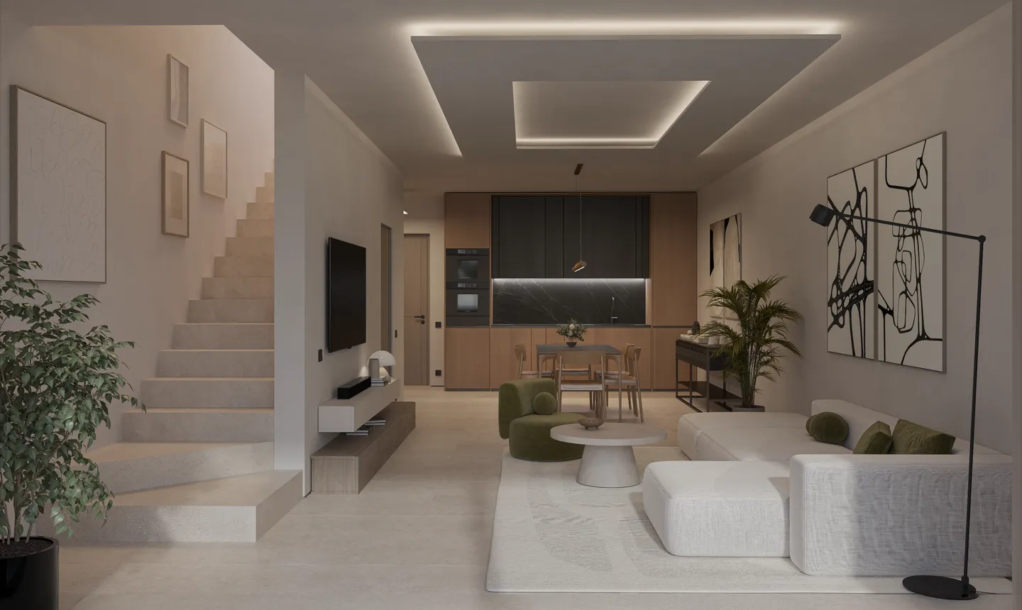 NOUVELLE ET MODERNE VILLA 4.5 PIÈCES AVEC JARDIN À COLDRERIO - Photo 4 sur 11