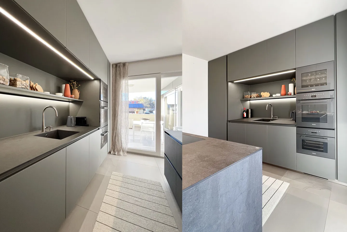 MODERNES 5,5-ZIMMER-APARTMENT MIT GROSSER TERRASSE IN GRÜNER LAGE IN STABIO - Foto 6 von 12